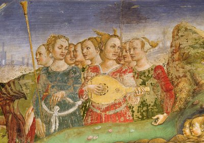 Allegory of May: The Triumph of Apollo (detail), 1469-70 by Francesco del Cossa